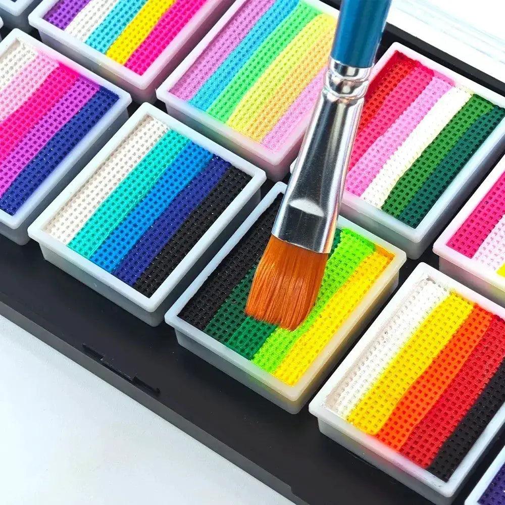  Water Soluble Rainbow Face Paint Palette For Kids Non Toxic -  ToylandEU™