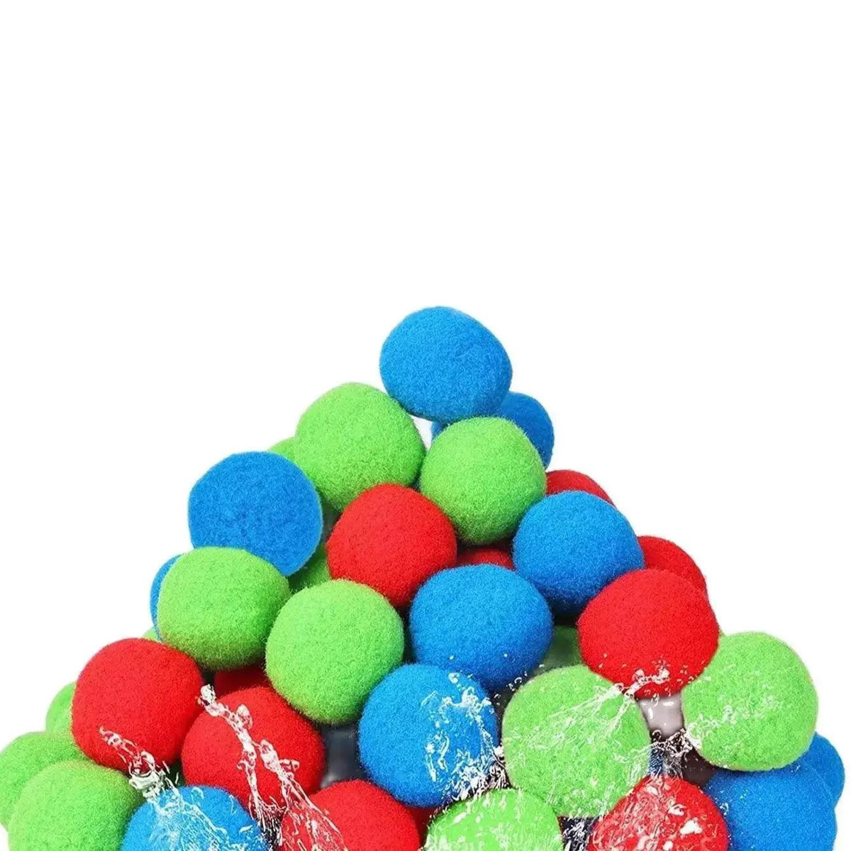  15PCS Reusable Colorful Sponge Water Balls Splash Balloons for Kids and Adults Summer Water Pool Toys -  ToylandEU™
