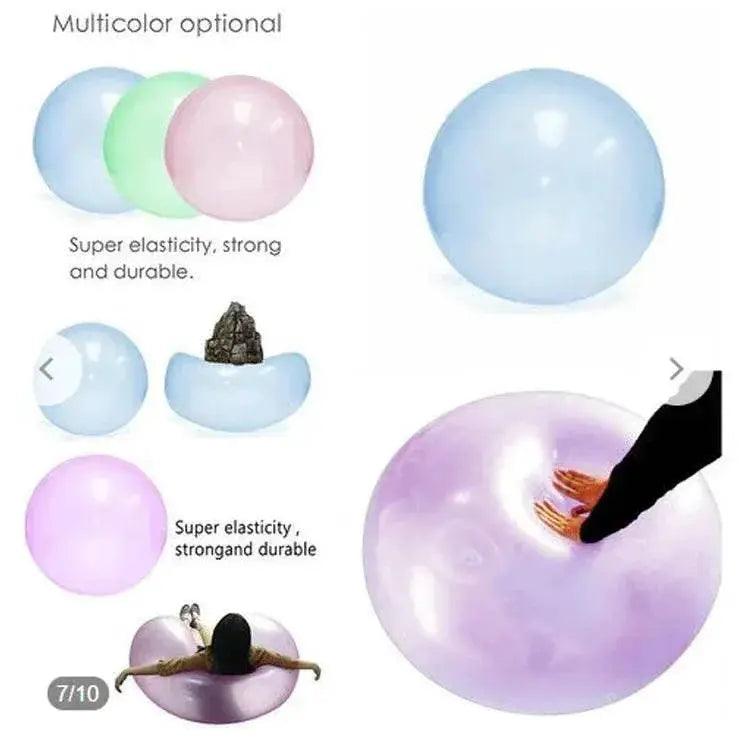  50CM Outdoor Inflatable Toy Bubble Ball Summer TPR Decompression Super Large Inflatable Balloon Water Injection Bubble Ball -  ToylandEU™