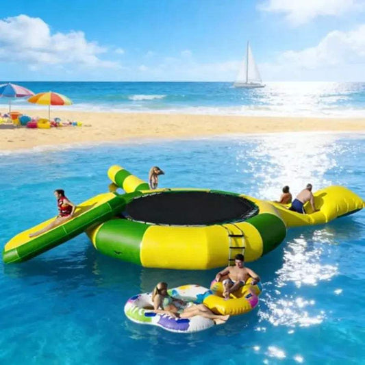  Water Trampoline With Slide For Safer Pool Fun -  ToylandEU™