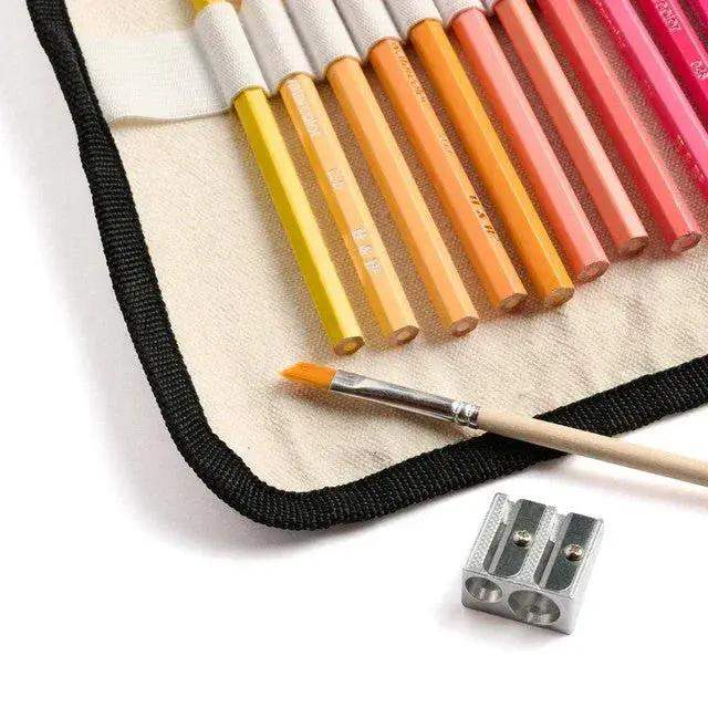 Watercolor Pencils – 36 Colors – Canvas Rollup – Eco-Friendly - ToylandEU