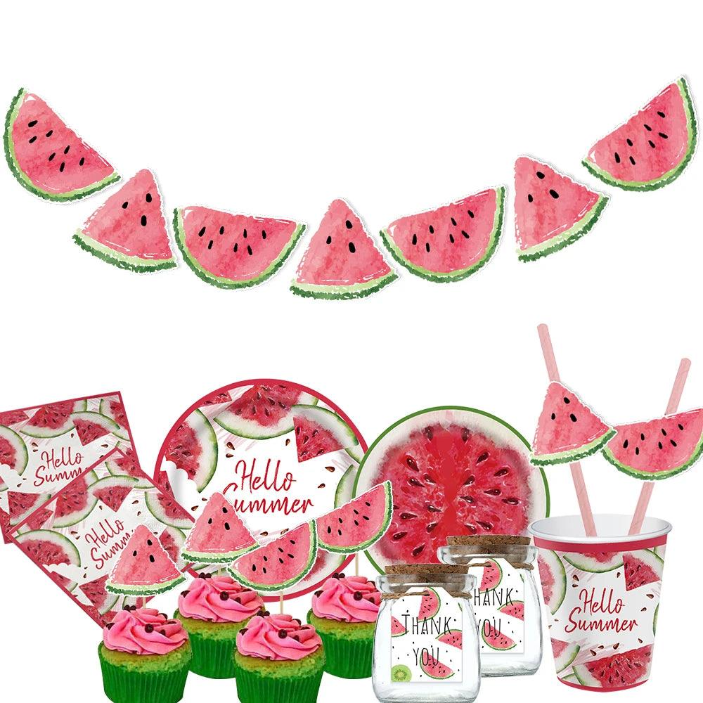 Watermelon Paper Plates | Cake Toppers | Toylandeu™