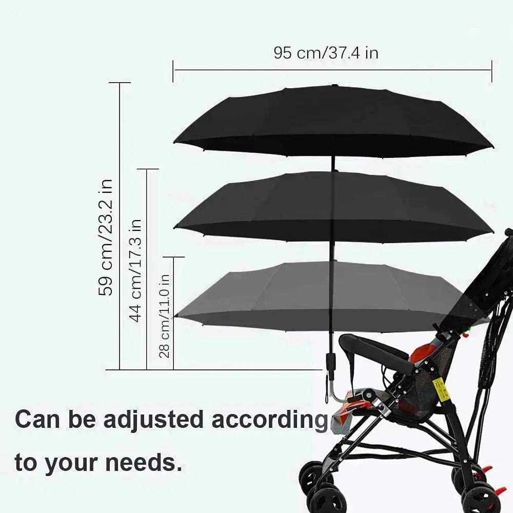  Waterproof Baby Stroller Sun Shade Umbrella With Clip -  ToylandEU™
