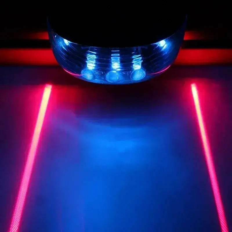 Waterproof Bicycle LED Tail Light with Dual Lasers for Safety - ToylandEU