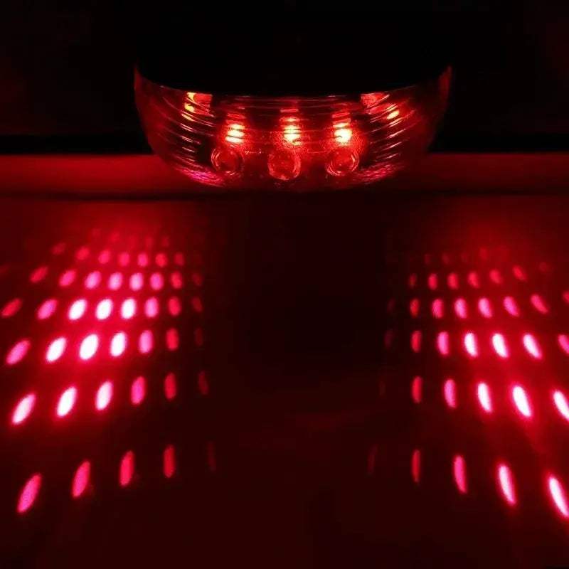 Waterproof Bicycle LED Tail Light with Dual Lasers for Safety - ToylandEU