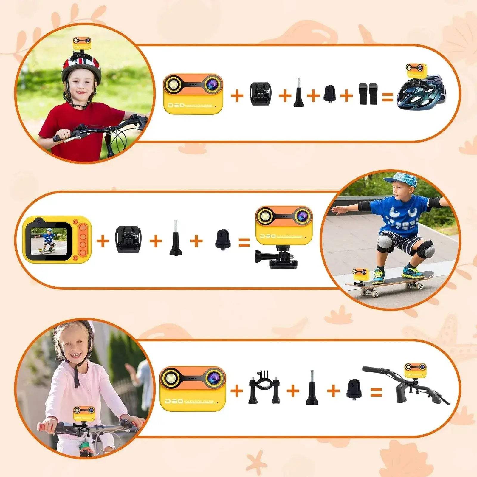  Waterproof Kids Camera 2.4'' HD 1080P for 3-12 Years -  ToylandEU™
