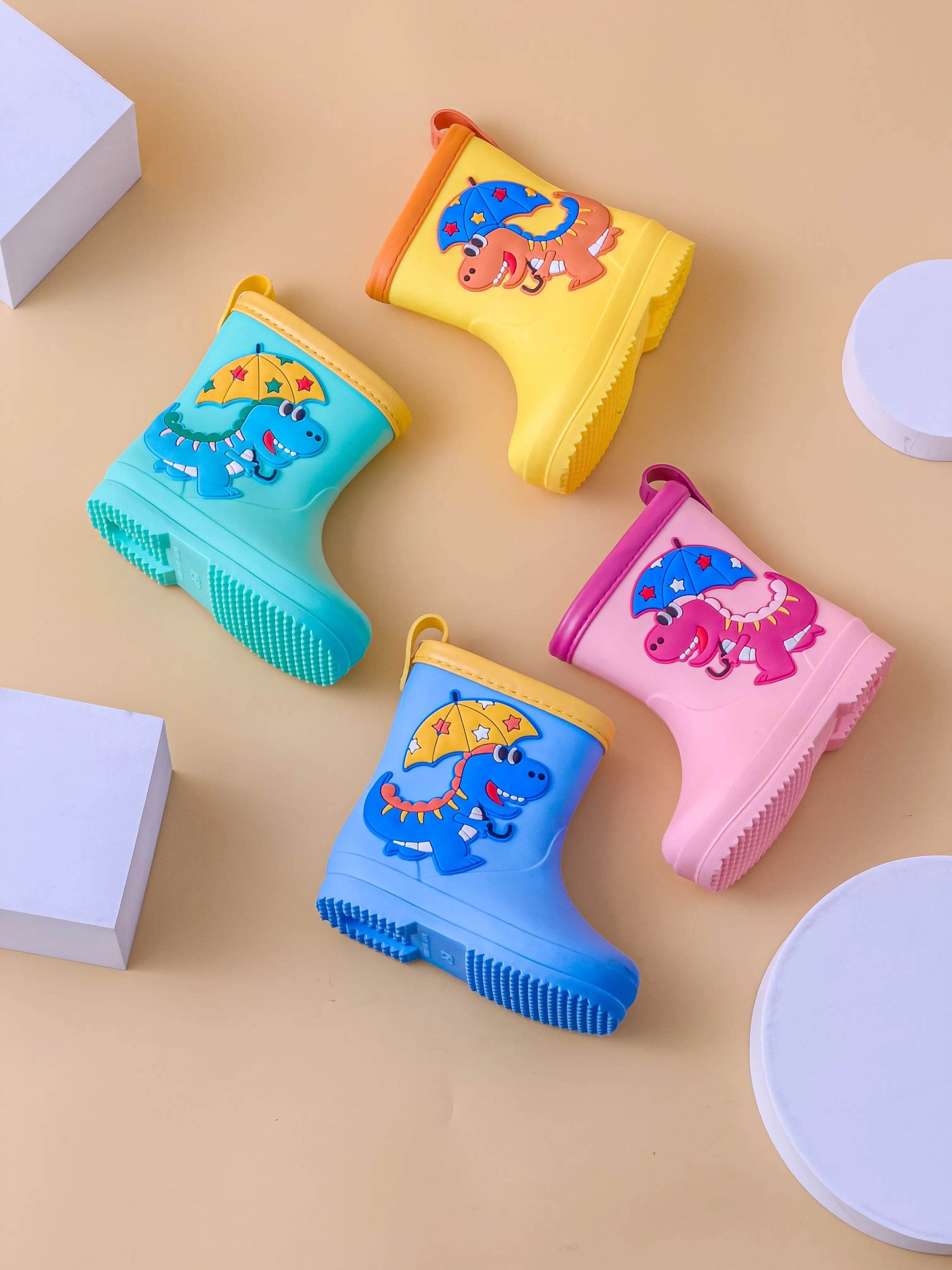 Waterproof Kids Rain Boots Cartoon Design All Season Unisex - ToylandEU