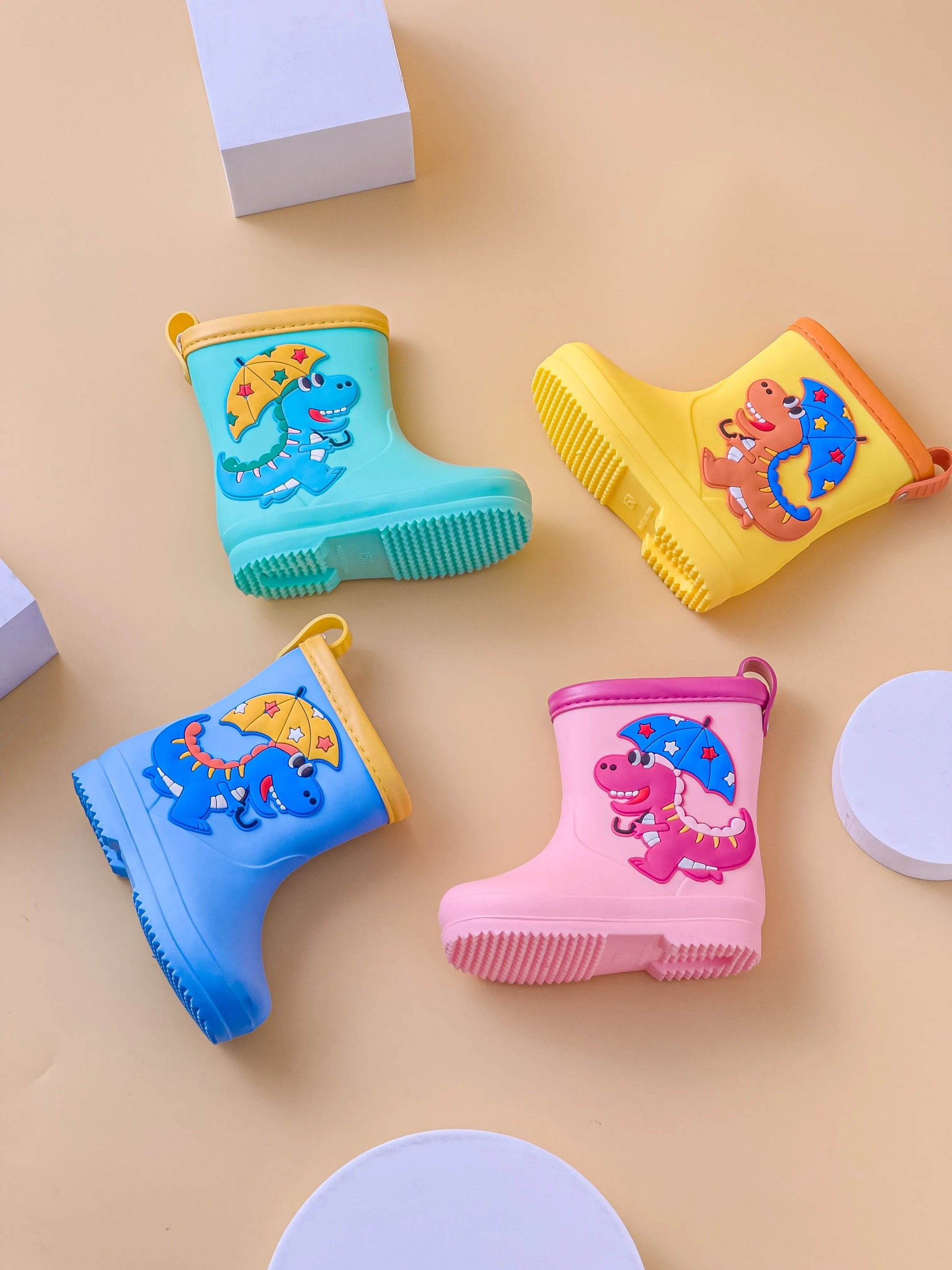 Waterproof Kids Rain Boots Cartoon Design All Season Unisex - ToylandEU