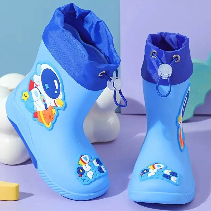 Waterproof Kids Rain Boots Cartoon Unicorn Pattern For Kids - ToylandEU