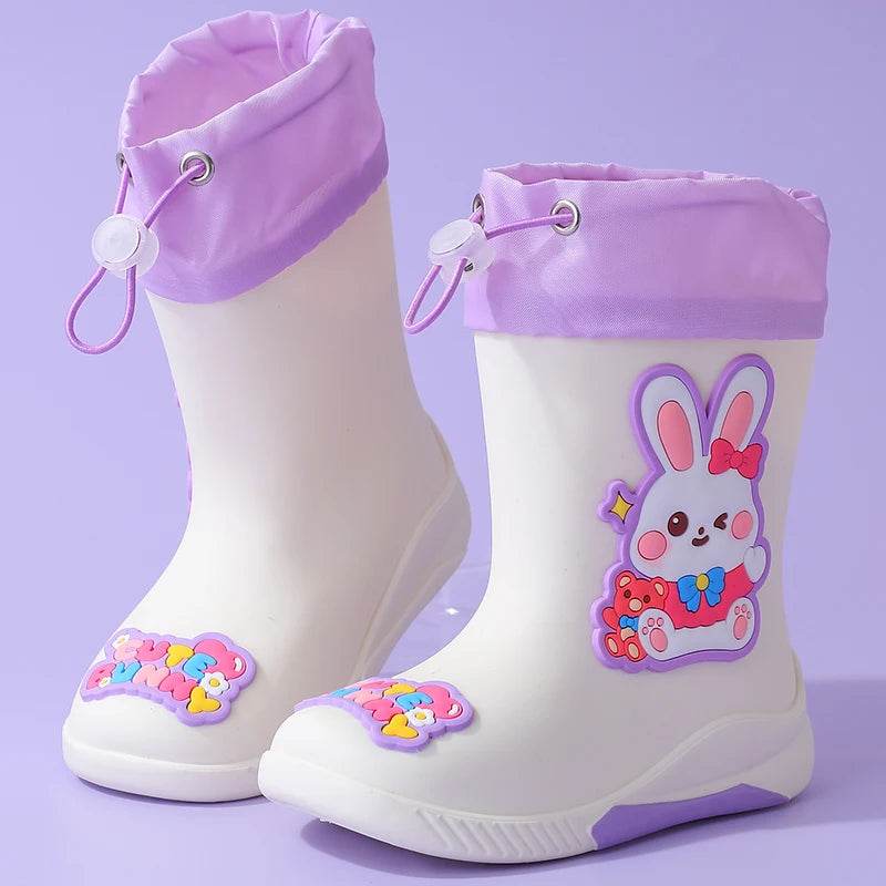 Waterproof Kids Rain Boots Cartoon Unicorn Pattern For Kids - ToylandEU