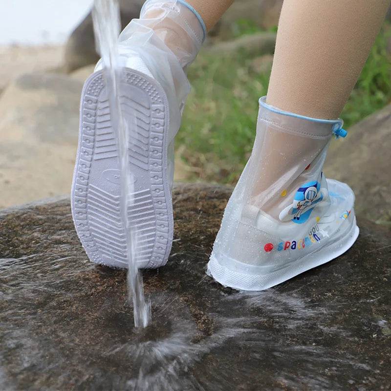 Waterproof Kids Rain Shoe Covers PVC Non Slip Zip For Kids - ToylandEU