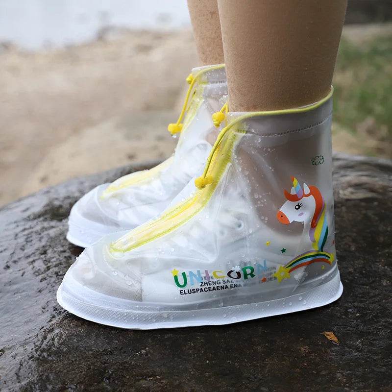 Waterproof Kids Rain Shoe Covers PVC Non Slip Zip For Kids - ToylandEU