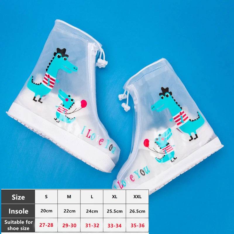 Waterproof Kids Rain Shoe Covers PVC Non Slip Zip For Kids - ToylandEU