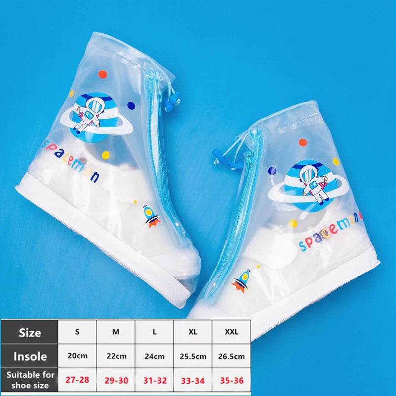 Waterproof Kids Rain Shoe Covers PVC Non Slip Zip For Kids - ToylandEU