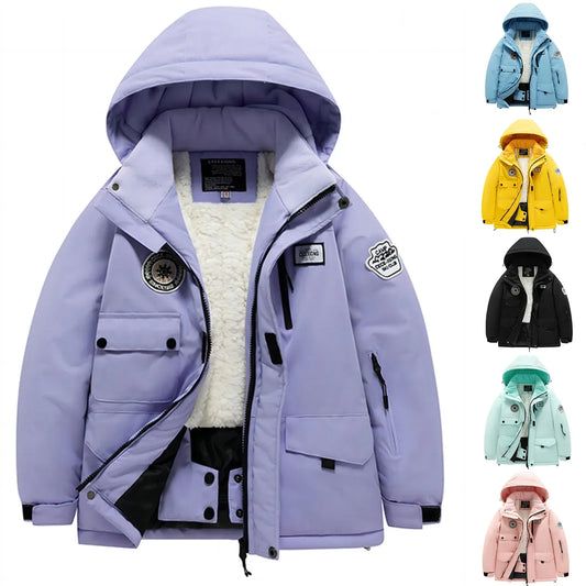 Waterproof Kids Ski Jacket Thickened Warm Winter Gear - ToylandEU