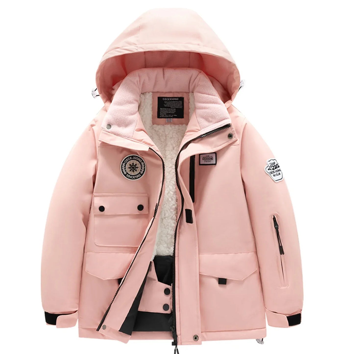 Waterproof Kids Ski Jacket Thickened Warm Winter Gear - ToylandEU