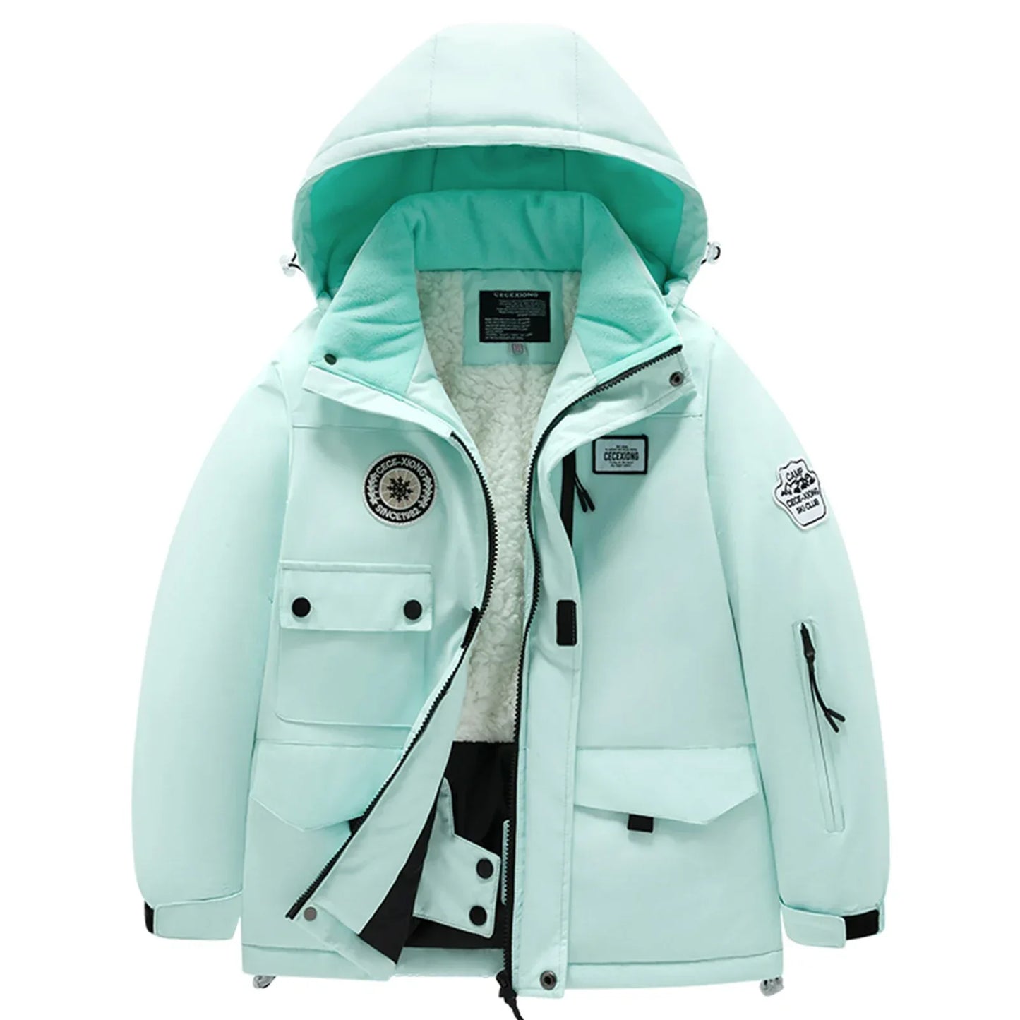 Waterproof Kids Ski Jacket Thickened Warm Winter Gear - ToylandEU