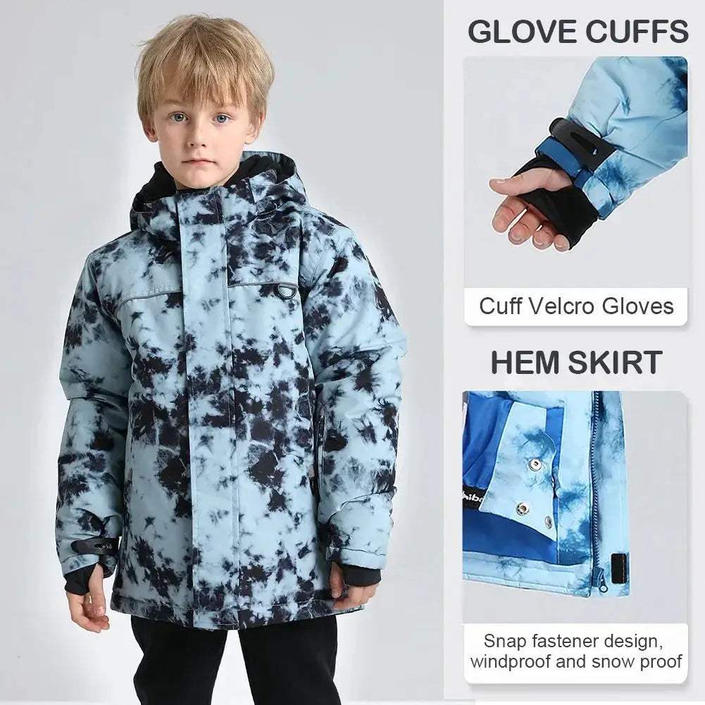 Waterproof Kids Snow Jacket Hooded Warm Winter Coat - ToylandEU