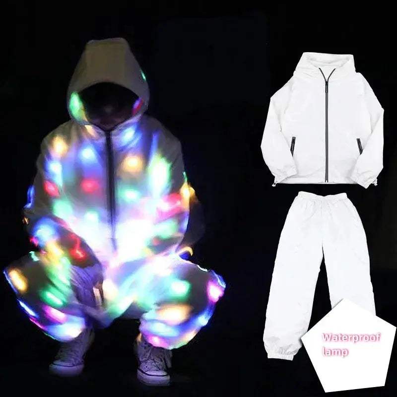 Waterproof Led Light Up Jacket For Night Running And Dance - ToylandEU