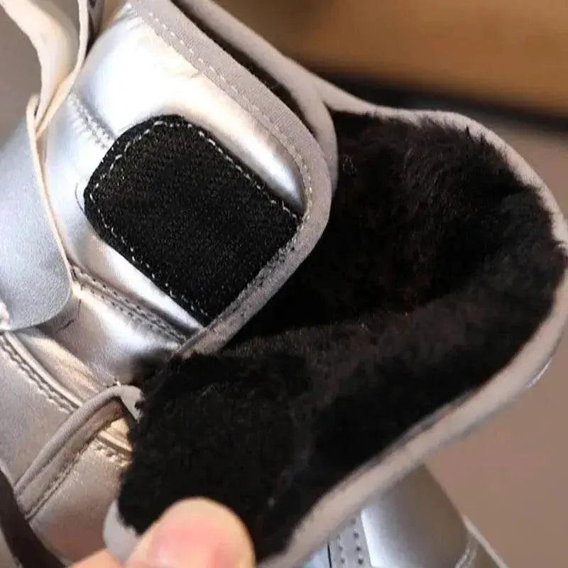  Waterproof Plush Winter Ankle Boots for Kids - Non-Slip Fashion Footwear for Boys and Girls -  ToylandEU™