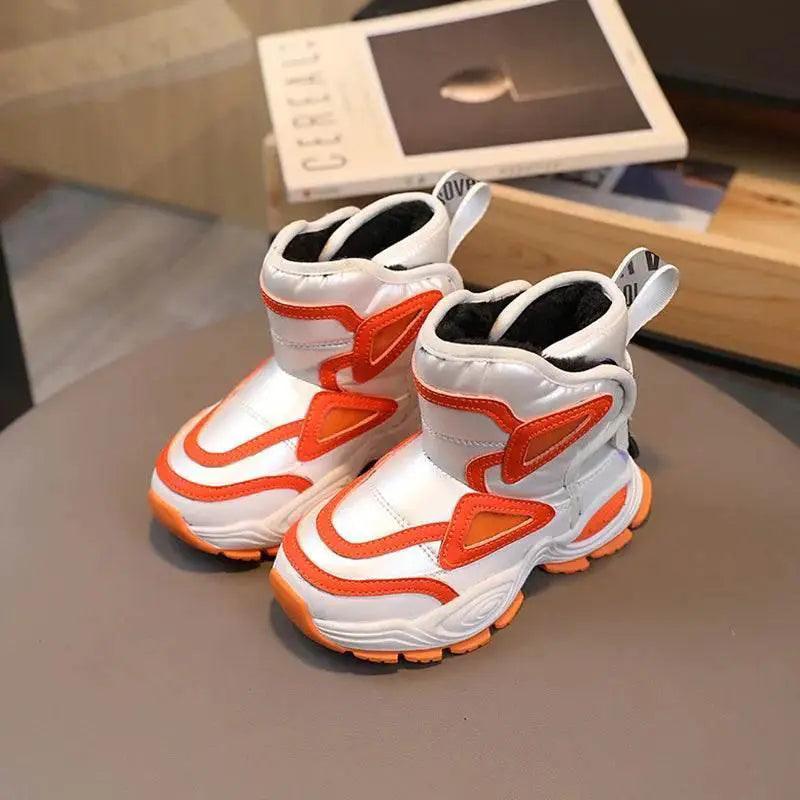  Waterproof Plush Winter Ankle Boots for Kids - Non-Slip Fashion Footwear for Boys and Girls -  ToylandEU™