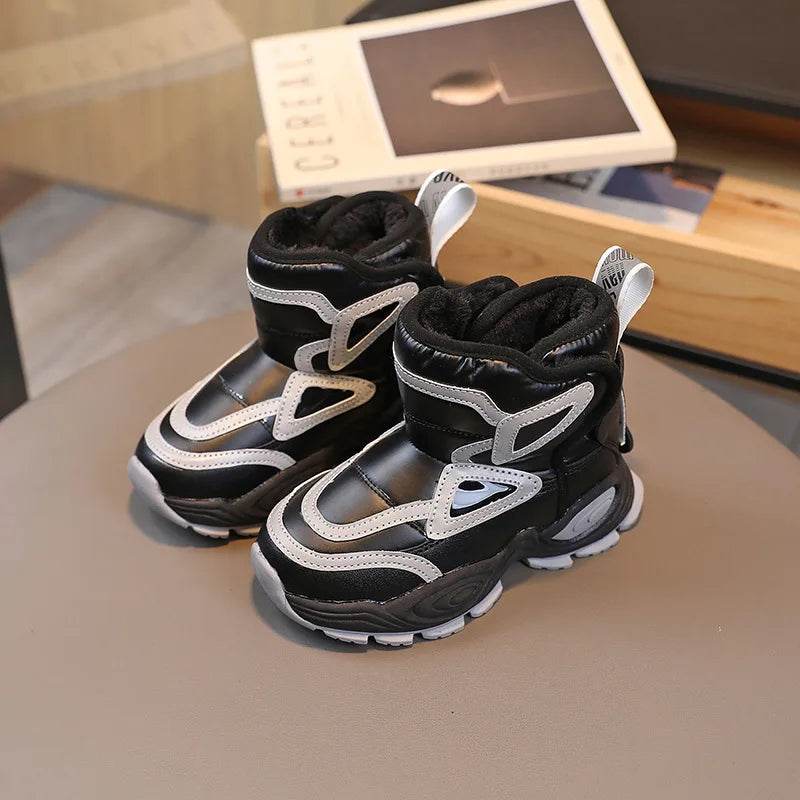 Waterproof Plush Winter Ankle Boots for Kids - Non-Slip Fashion Footwear for Boys and Girls - ToylandEU