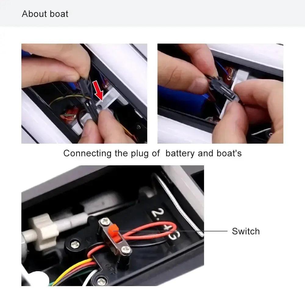  Waterproof RC Boat High Speed Racing Battery -  ToylandEU™