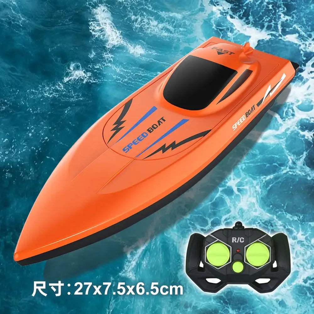Waterproof RC Boat for Kids Fast Remote Control Boat Racer - ToylandEU