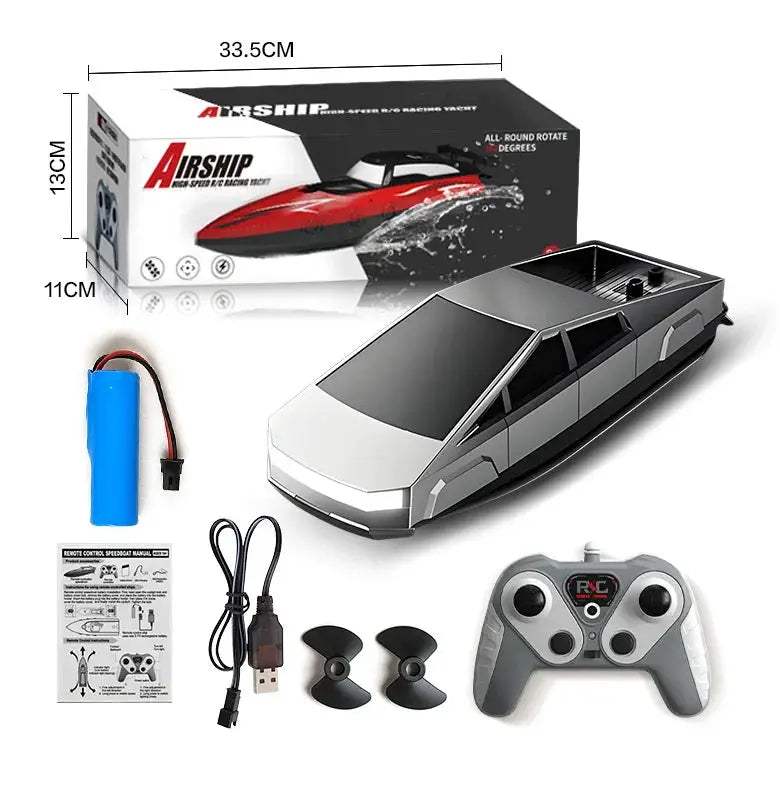 Waterproof RC Boat for Kids Fast Remote Control Boat Racer - ToylandEU