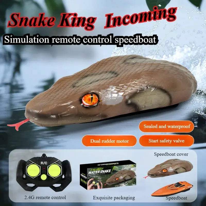 Waterproof RC Boat for Kids Fast Remote Control Boat Racer - ToylandEU