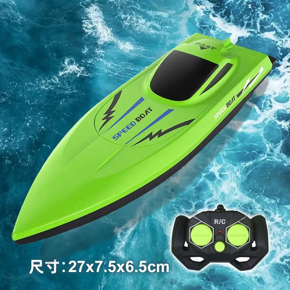 Waterproof RC Boat for Kids Fast Remote Control Boat Racer - ToylandEU