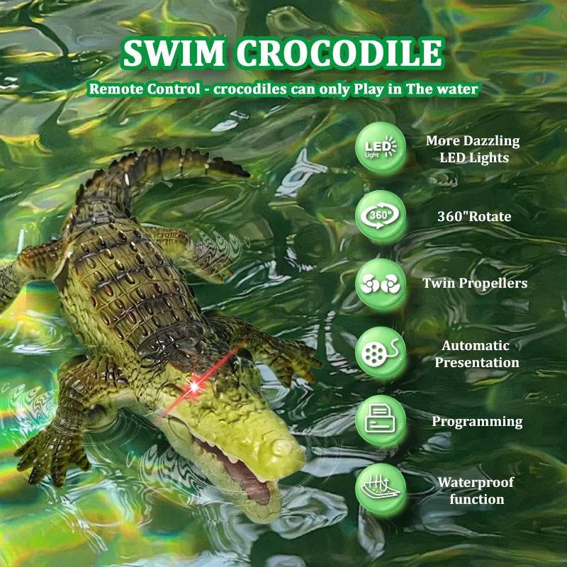 Waterproof RC Crocodile Toy Realistic Simulation For Kids - ToylandEU