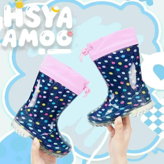  Waterproof Rain Boots Kids Polka Dot Pink Toyland EU -  ToylandEU™