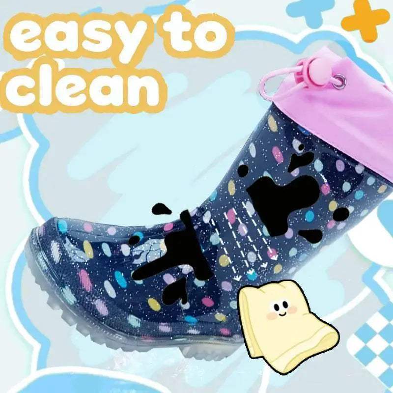  Waterproof Rain Boots Kids Polka Dot Pink Toyland EU -  ToylandEU™