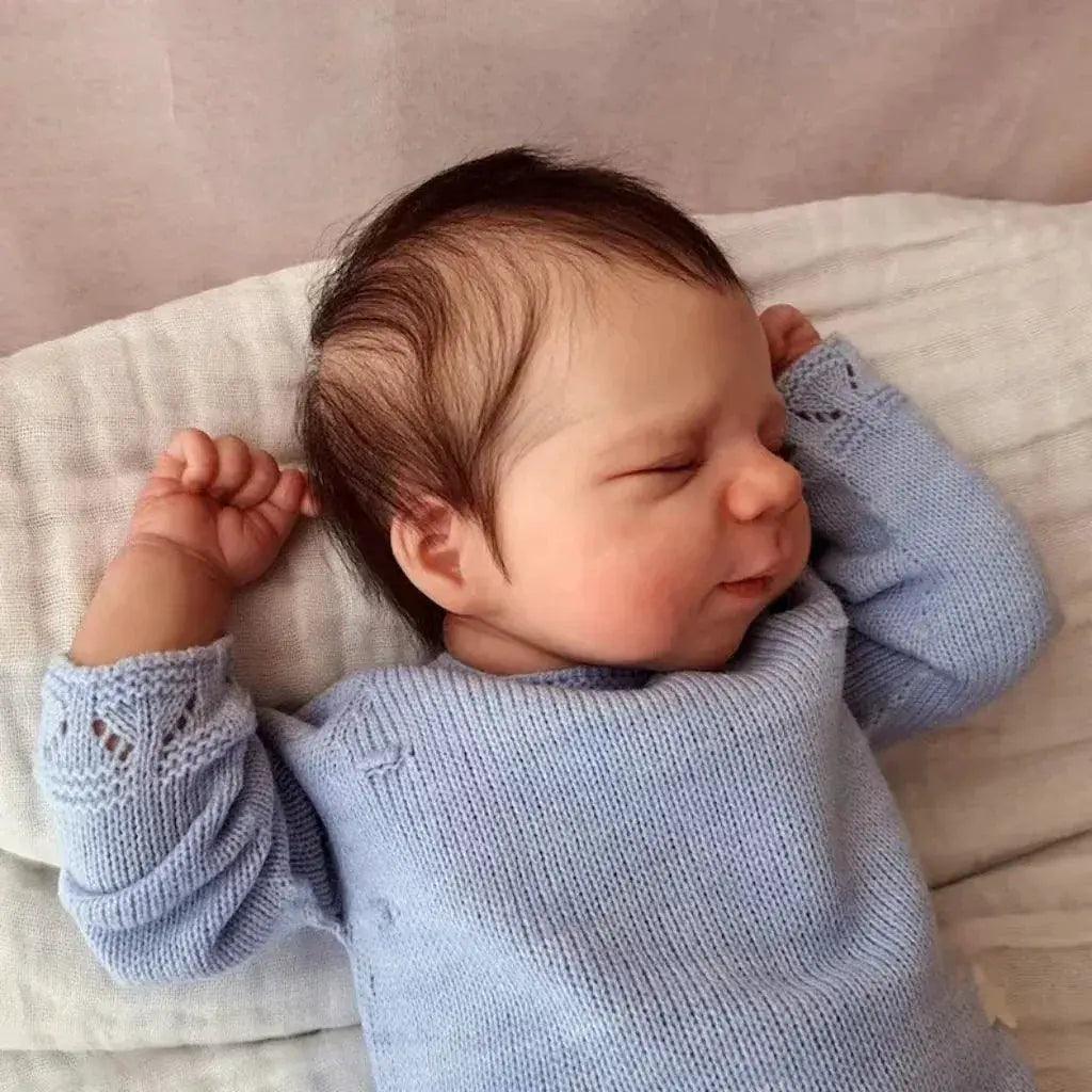  Waterproof Reborn Baby Doll Rooted Hair Silicone Vinyl -  ToylandEU™