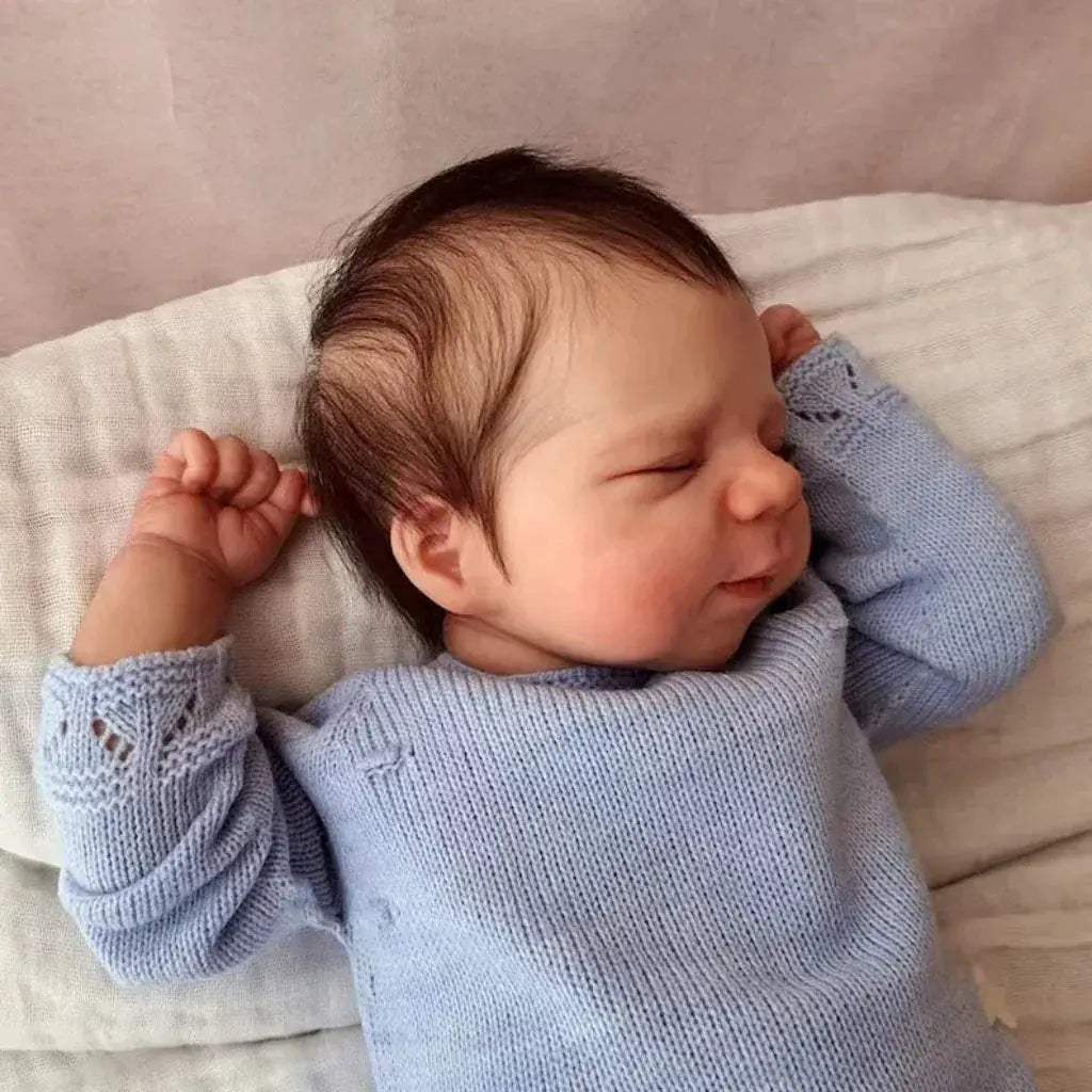Waterproof Reborn Baby Doll With Rooted Hair Silicone Vinyl - ToylandEU