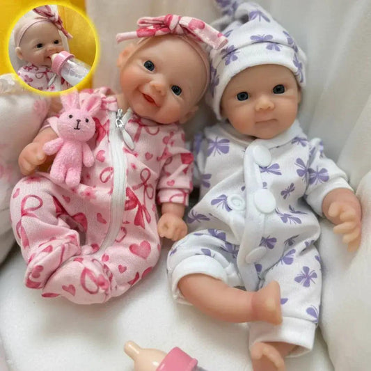  Waterproof Silicone Reborn Doll 20cm Soft Mini Girl -  ToylandEU™