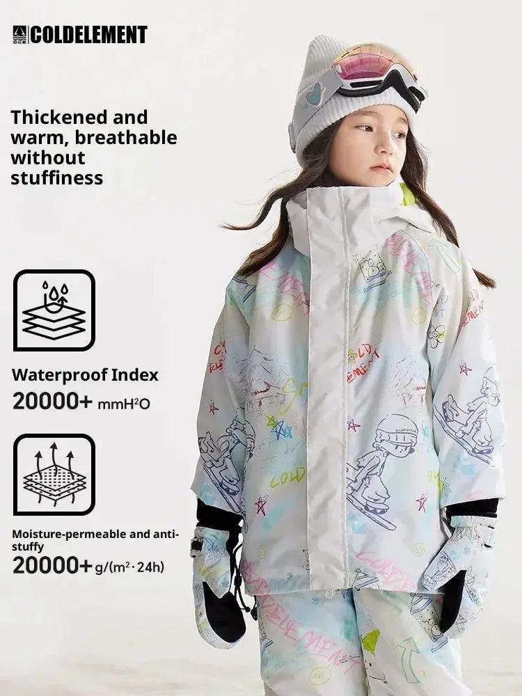  Waterproof Ski Suit For Girls Snow Jacket And Pants Set -  ToylandEU™