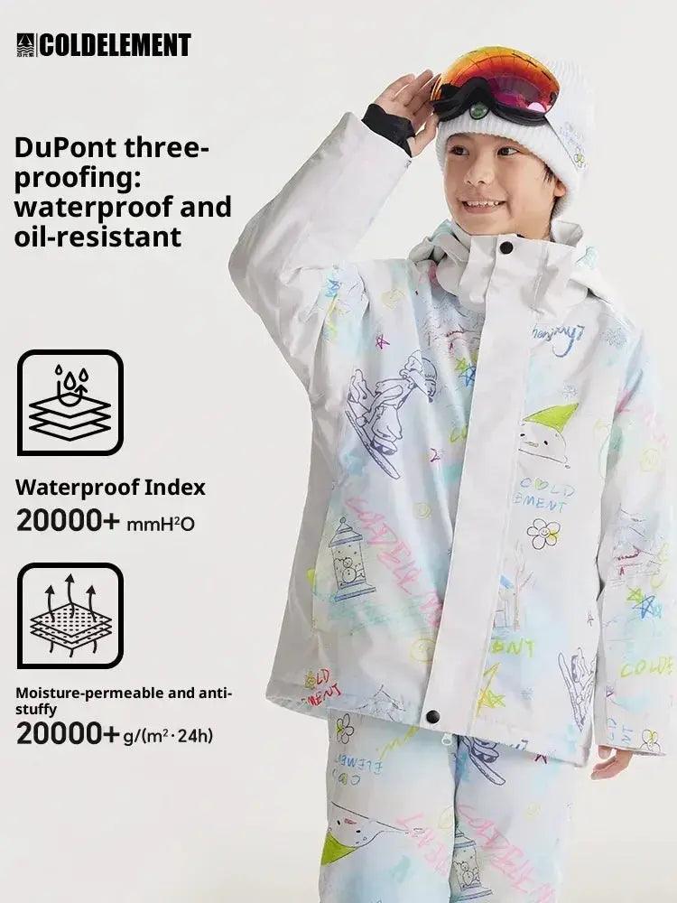  Waterproof Ski Suit For Girls Snow Jacket And Pants Set -  ToylandEU™