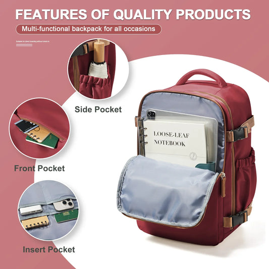 Waterproof Travel Backpack Carry On for 15.6 Inch Laptop - ToylandEU