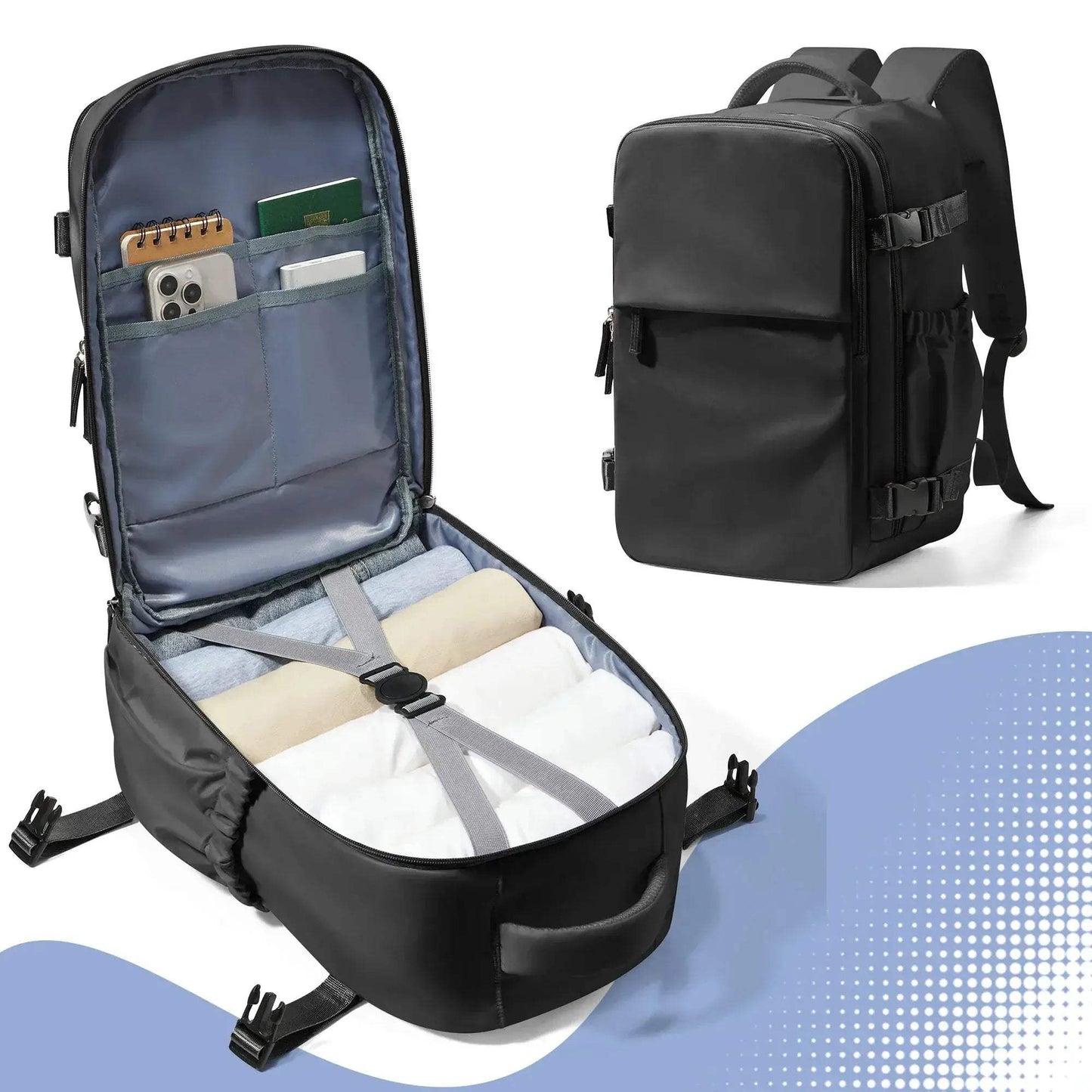 Waterproof Travel Backpack Carry On for 15.6 Inch Laptop - ToylandEU