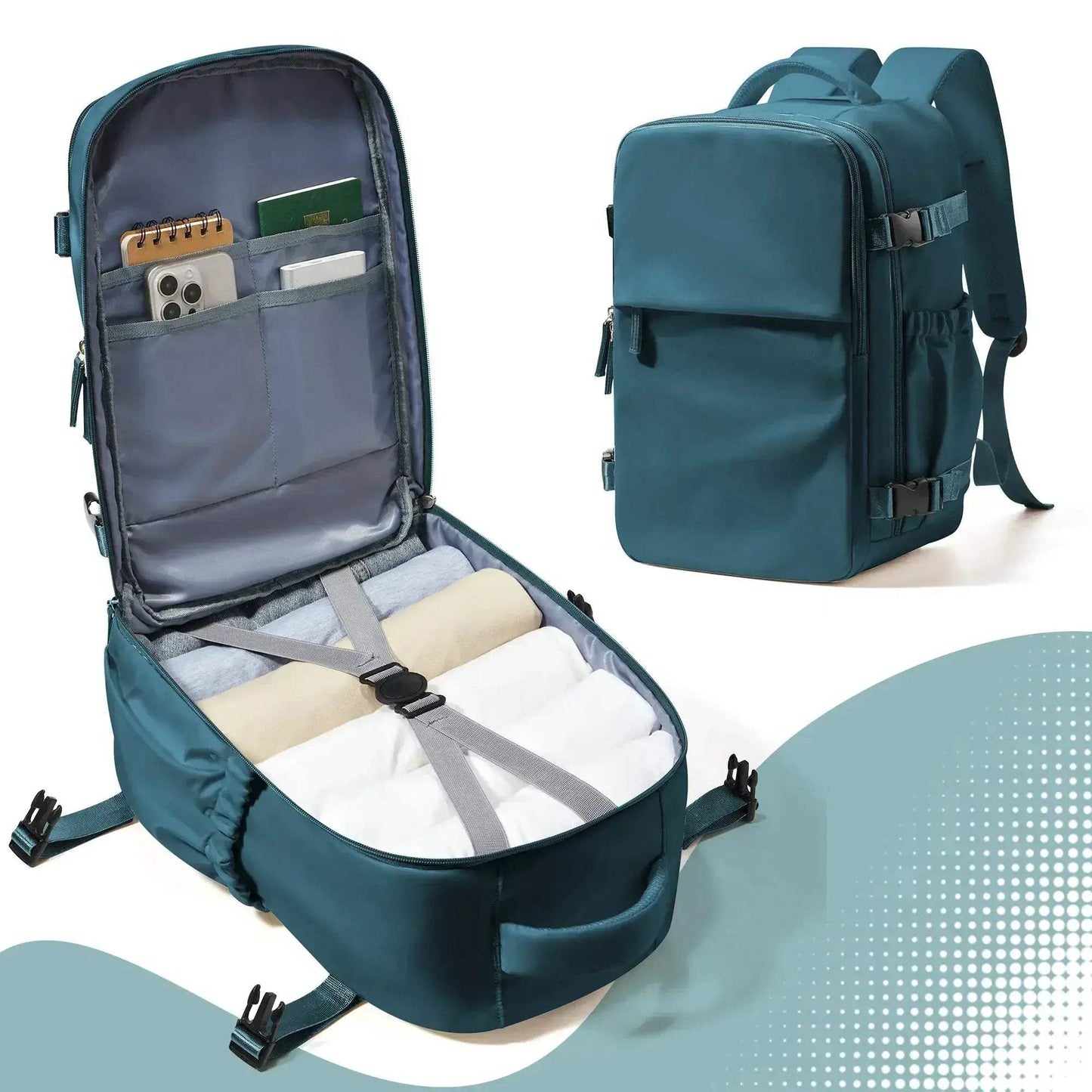 Waterproof Travel Backpack Carry On for 15.6 Inch Laptop - ToylandEU