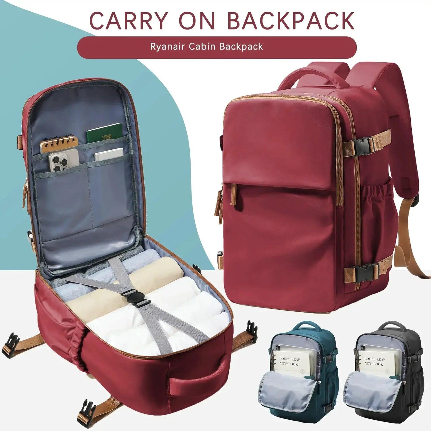  Waterproof Travel Backpack Durable Carry On 15.6 Laptop -  ToylandEU™