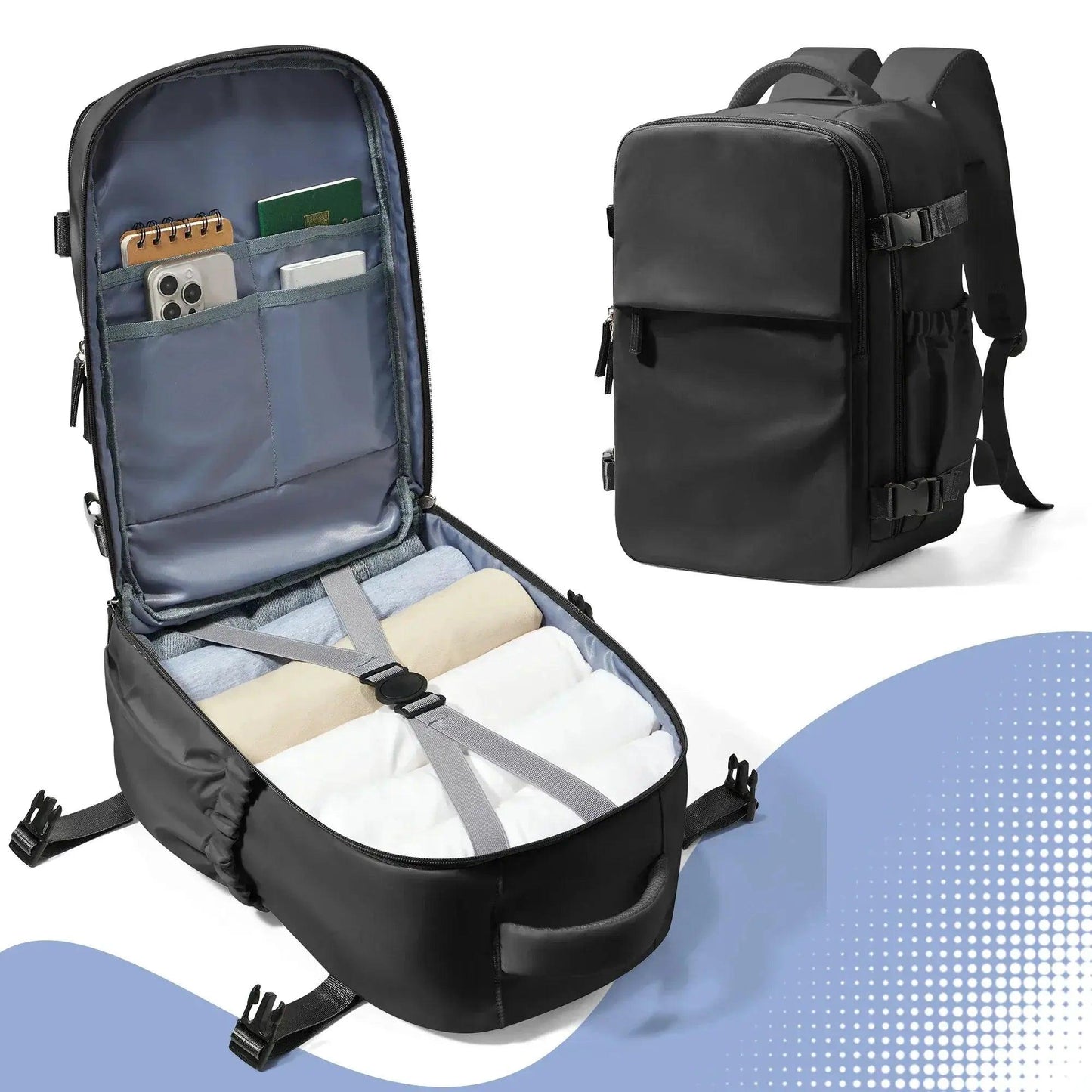  Waterproof Travel Backpack Durable Carry On 15.6 Laptop -  ToylandEU™