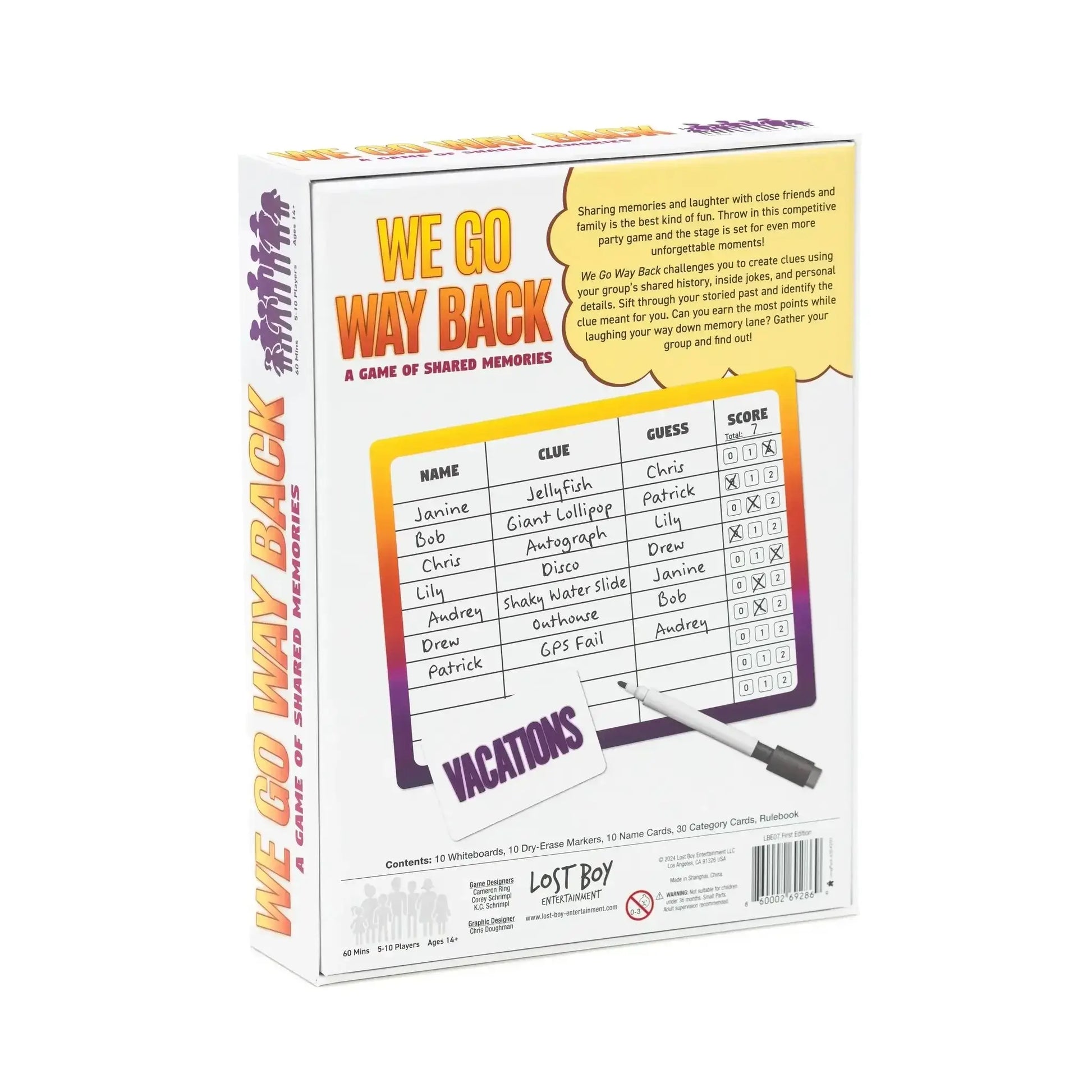  We Go Way Back Party Game Clue From Shared History Fun -  ToylandEU™
