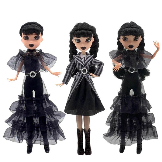 Wednesday Addams Doll Cute Action 30cm BJD Room Decor - ToylandEU