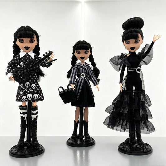 Wednesday Addams Gothic BJD Doll Poseable Collectible Figure - ToylandEU