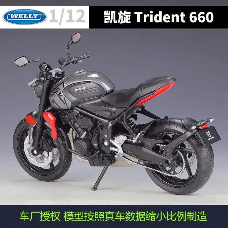 Welly 1:12 Triumph Trident 660 Premium Diecast Alloy Motorcycle Model - ToylandEU