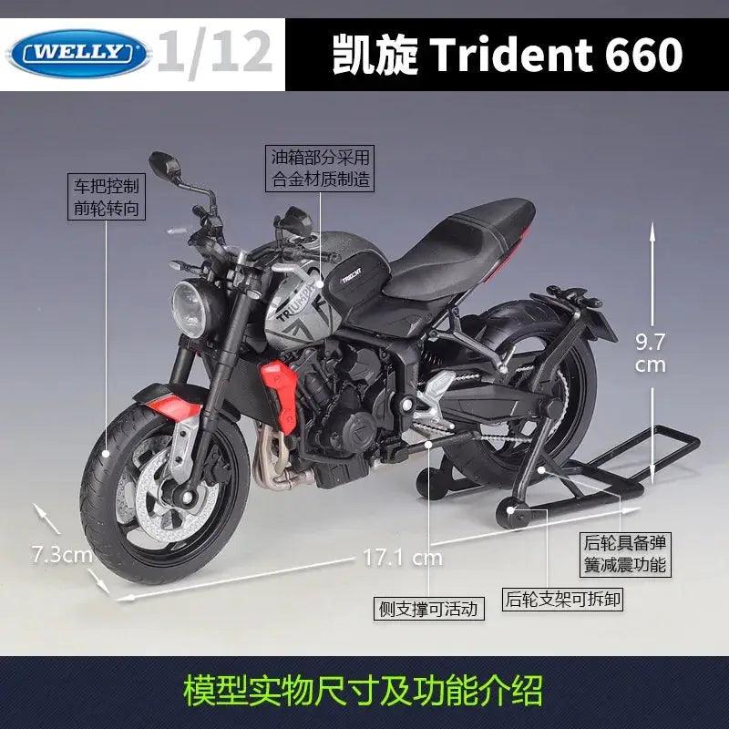  Welly 1 12 Triumph Trident 660 Premium Diecast Model -  ToylandEU™