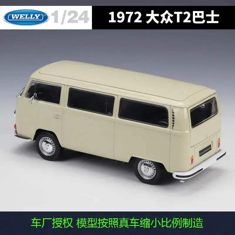 Welly 1 24 Volkswagen T1 T2 Bus Diecast Model Collectible - ToylandEU